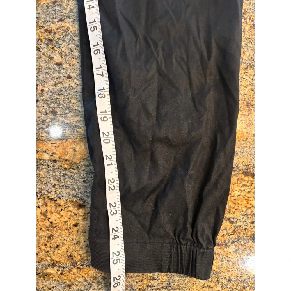 Babaton Women's Black Linen‎ Blend Jogger Pants Relaxed Everyday Comfort Size S
